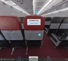 AirAsia Airbus A320neo seat maps 360 panorama view