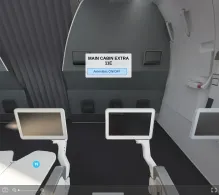 American Airlines Airbus A321-200 V.2 seat maps 360 panorama view