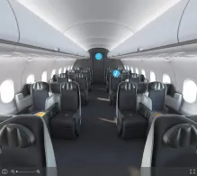 American Airlines Airbus A321-200 V.2 seat maps 360 panorama view