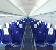 IndiGo Airbus A320-200 seat maps 360 panorama view