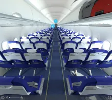 IndiGo Airbus A320-200 seat maps 360 panorama view