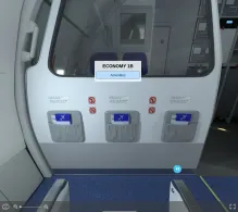 IndiGo Airbus A320neo V.2 seat maps 360 panorama view