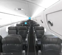 American Airlines Bombardier CRJ900 V.1 seat maps 360 panorama view