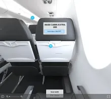 American Airlines Bombardier CRJ900 V.1 seat maps 360 panorama view