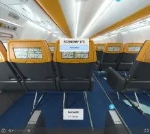 Buzz Boeing 737-800 seat maps 360 panorama view