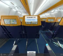 Ryanair UK Boeing 737 MAX 8-200 seat maps 360 panorama view