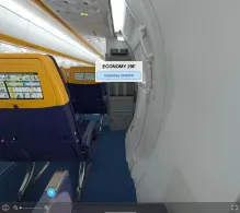 Ryanair UK Boeing 737 MAX 8-200 seat maps 360 panorama view