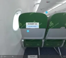 Spring Airlines Airbus A320-200 V.1 seat maps 360 panorama view