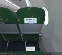 Spring Airlines Airbus A320-200 V.1 seat maps 360 panorama view