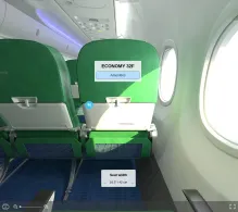 Transavia France Boeing 737-800 seat maps 360 panorama view