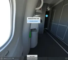 American Airlines Boeing 787-9 V.1 seat maps 360 panorama view