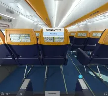 Ryanair Boeing 737-800 seat maps 360 panorama view