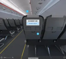 Pegasus Airlines Airbus A320neo seat maps 360 panorama view
