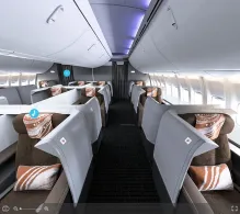 Air China Boeing 747-8 seat maps 360 panorama view