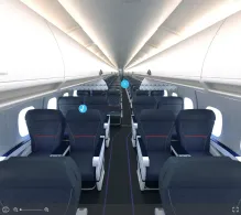 Delta Boeing 717-200 seat maps 360 panorama view