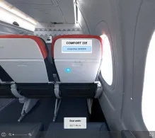 Delta Boeing 717-200 seat maps 360 panorama view