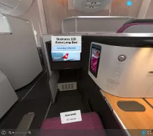 Swiss Airbus A350-900 Senses seat maps 360 panorama view
