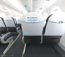 Delta Embraer E175 V.1 seat maps 360 panorama view