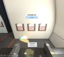 easyJet UK Airbus A321neo seat maps 360 panorama view
