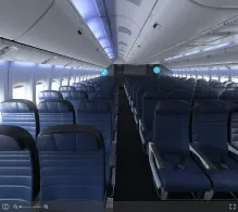 United Boeing 777-200ER V.1 seat maps 360 panorama view