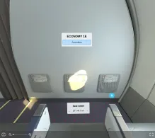 Ryanair Airbus A320-200 seat maps 360 panorama view