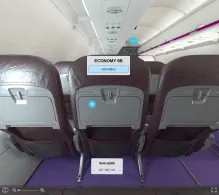 Wizz Air Airbus A320-200 V.1 seat maps 360 panorama view