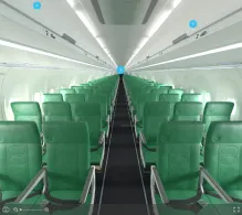 Transavia Airbus A321neo seat maps 360 panorama view