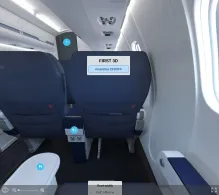 SkyWest Airlines Bombardier CRJ900 V.2 DL seat maps 360 panorama view