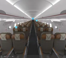 Etihad Airways Airbus A320-200 V.2 seat maps 360 panorama view
