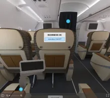 Etihad Airways Airbus A320-200 V.2 seat maps 360 panorama view