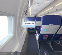 Southwest Airlines Boeing 737-700 seat maps 360 panorama view