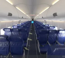 Southwest Airlines Boeing 737-700 seat maps 360 panorama view