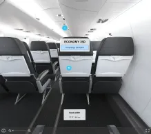 American Airlines Bombardier CRJ900 V.2 seat maps 360 panorama view