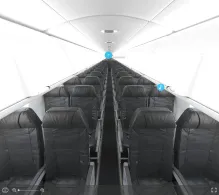 American Airlines Bombardier CRJ900 V.2 seat maps 360 panorama view