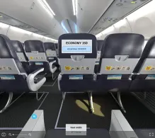 TUI Airways Boeing 737-800 seat maps 360 panorama view