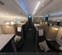British Airways Airbus A380-800 seat maps 360 panorama view