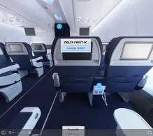 Delta Boeing 737-800 seat maps 360 panorama view