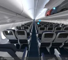 Delta Airbus A330-300 seat maps 360 panorama view