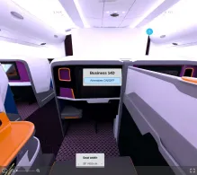Singapore Airlines Airbus A380-800 seat maps 360 panorama view