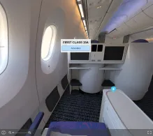 Air China Boeing 787-9 seat maps 360 panorama view