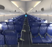 Southwest Airlines Boeing 737-700 (old) seat maps 360 panorama view