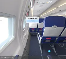 Southwest Airlines Boeing 737-700 (old) seat maps 360 panorama view