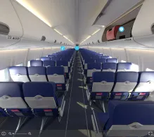 Southwest Airlines Boeing 737-700 (old) seat maps 360 panorama view