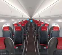 Austrian Airlines Embraer E195 seat maps 360 panorama view