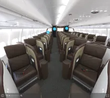 Virgin Atlantic Airbus A330-300 seat maps 360 panorama view