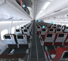 Virgin Atlantic Airbus A330-300 seat maps 360 panorama view