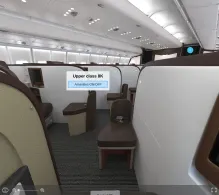 Virgin Atlantic Airbus A330-300 seat maps 360 panorama view