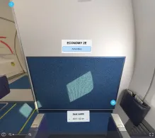 Ryanair UK Boeing 737-800 seat maps 360 panorama view