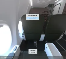 Alaska Airlines Boeing 737 MAX 9 V.1 seat maps 360 panorama view