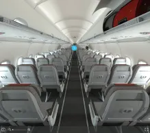 Air Arabia Airbus A321neo LR seat maps 360 panorama view
